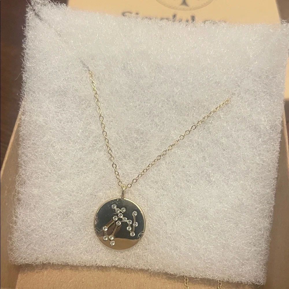 Gold Zodiac Pendant Necklace